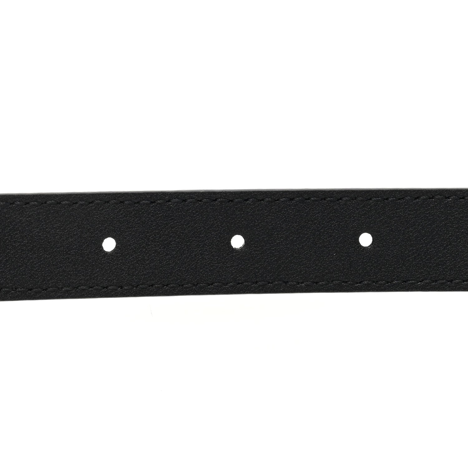 Gucci Calfskin Strawberry Buckle Thin Belt 95 38 Black 4 of 4