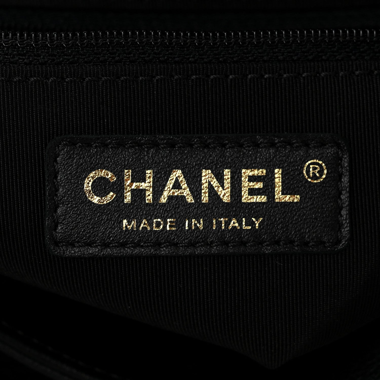 Chanel Calfskin Stitched Large Chevron Chic Shopping Bag Black 6 of 10