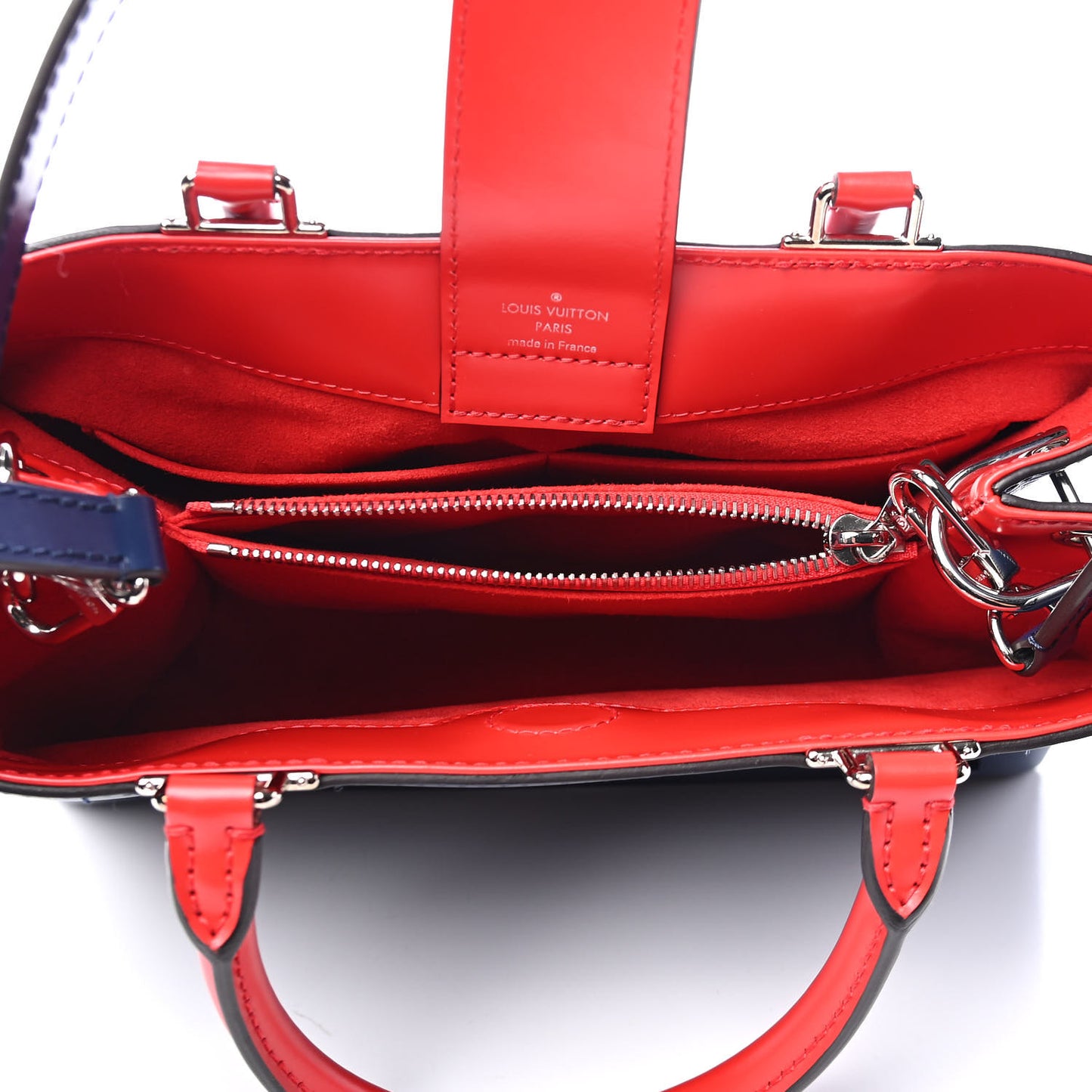 Epi Kleber PM Indigo Coquelicot