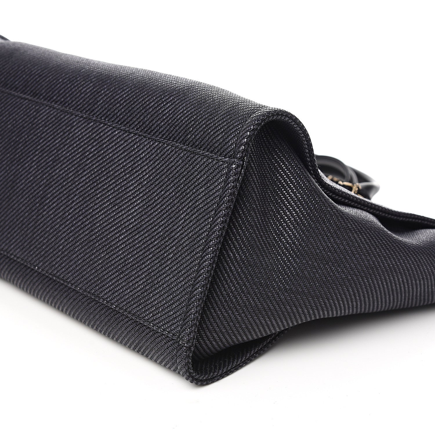 Chanel Mixed Fibers Calfskin Medium Deauville Tote Black 8 of 9