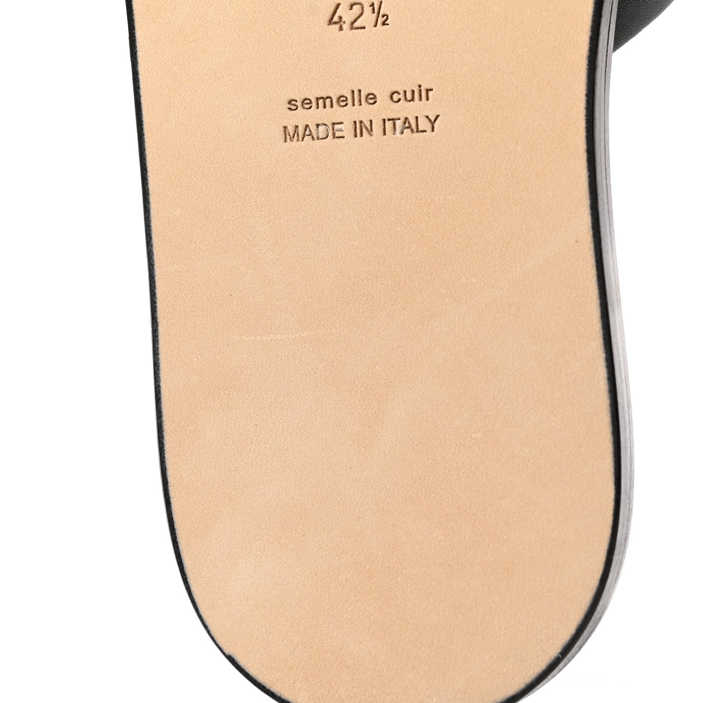 Calfskin Mens Izmir Sandals 42.5 Black