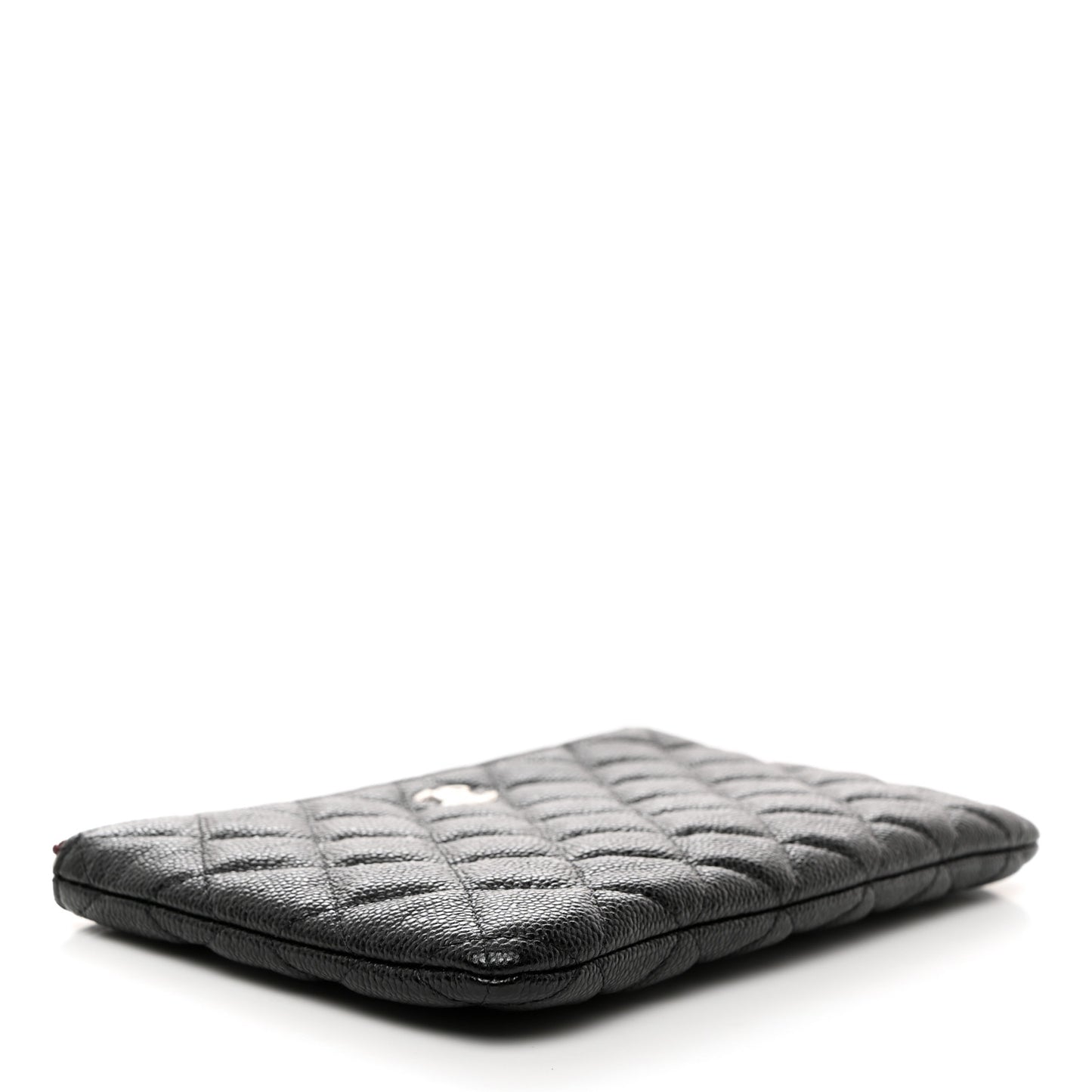 Caviar Quilted Cosmetic Case Black