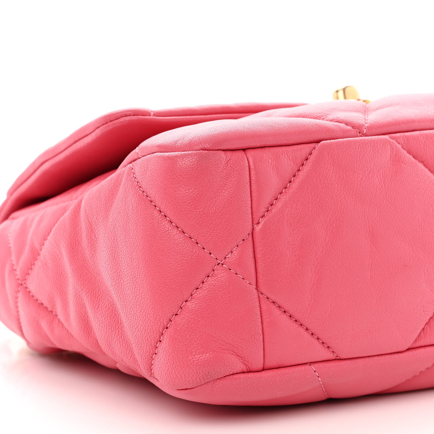 Chanel Lambskin Quilted Medium Chanel 19 Flap Pink 9 of 11