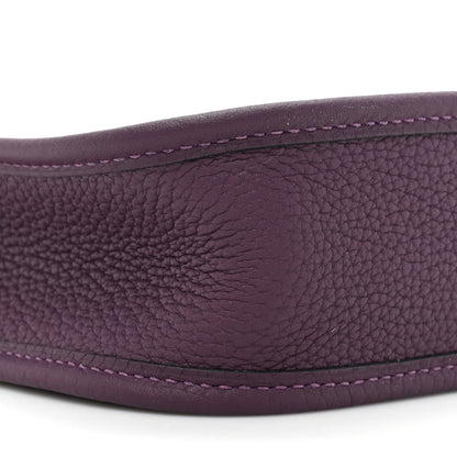 Hermes Taurillon Clemence Amazone Evelyne TPM Cassis Rouge Grenat 8 of 9