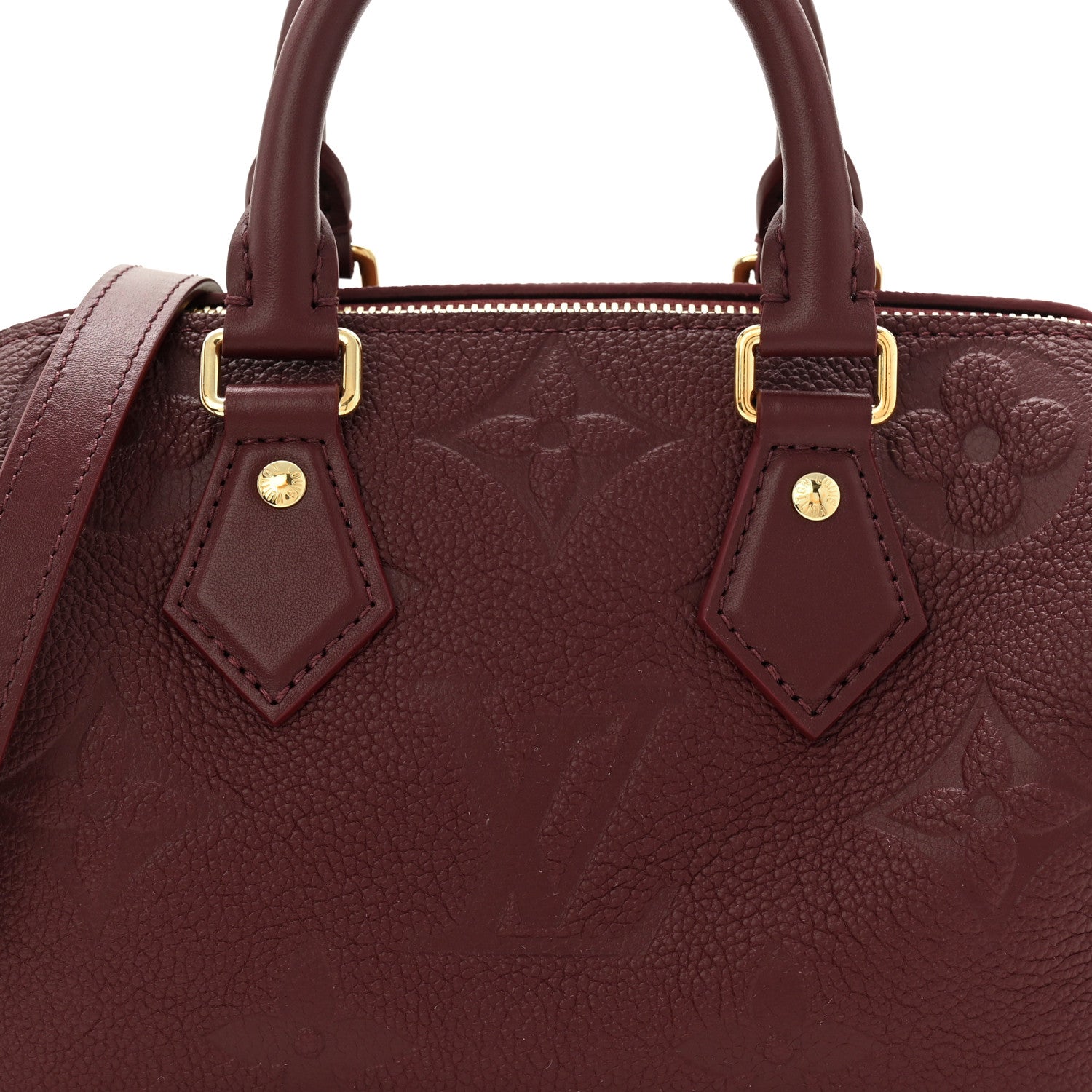 Louis Vuitton Empreinte Monogram Giant Speedy Bandouliere 20 Garnet 7 of 10