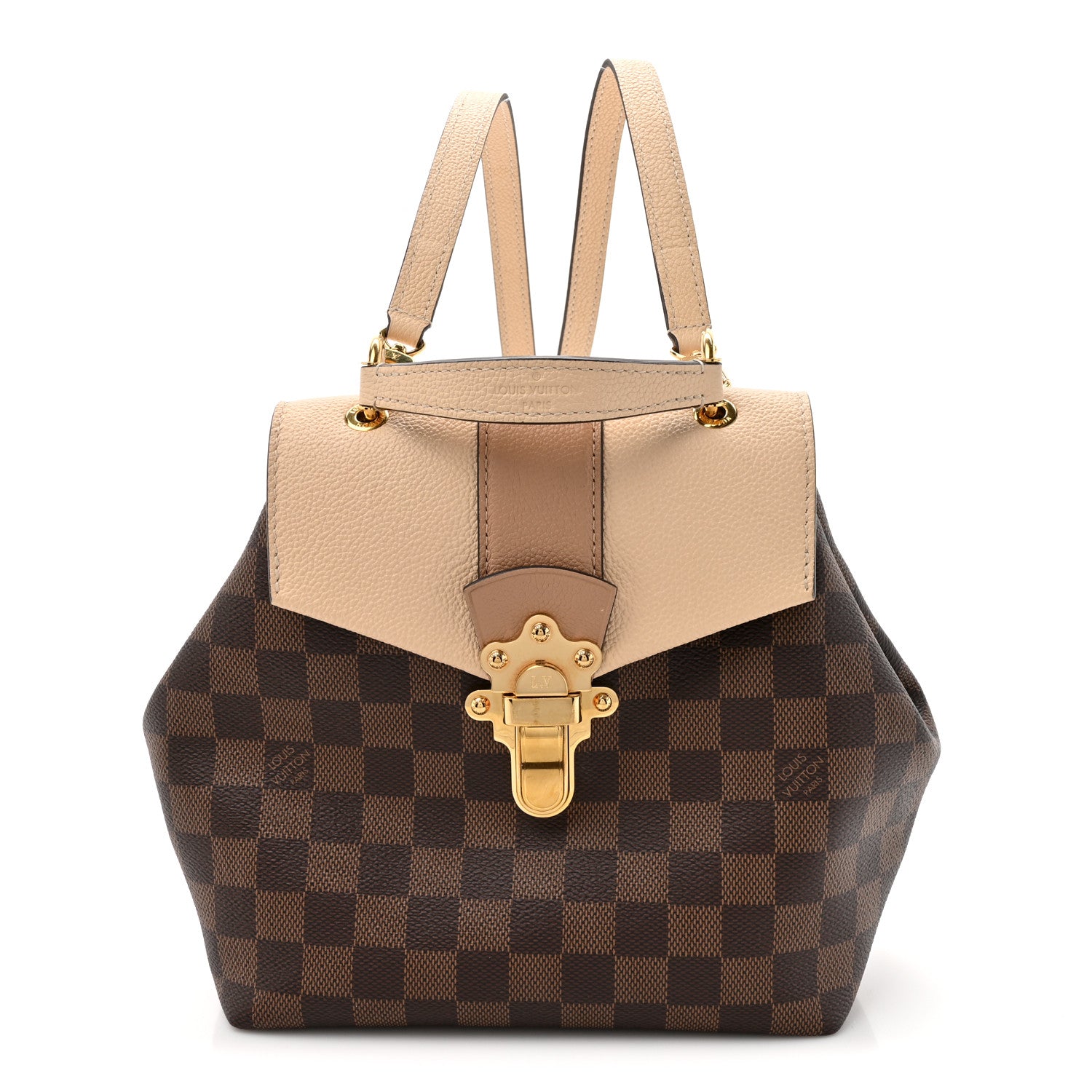 Louis Vuitton Damier Ebene Clapton Backpack Creme 1 of 10