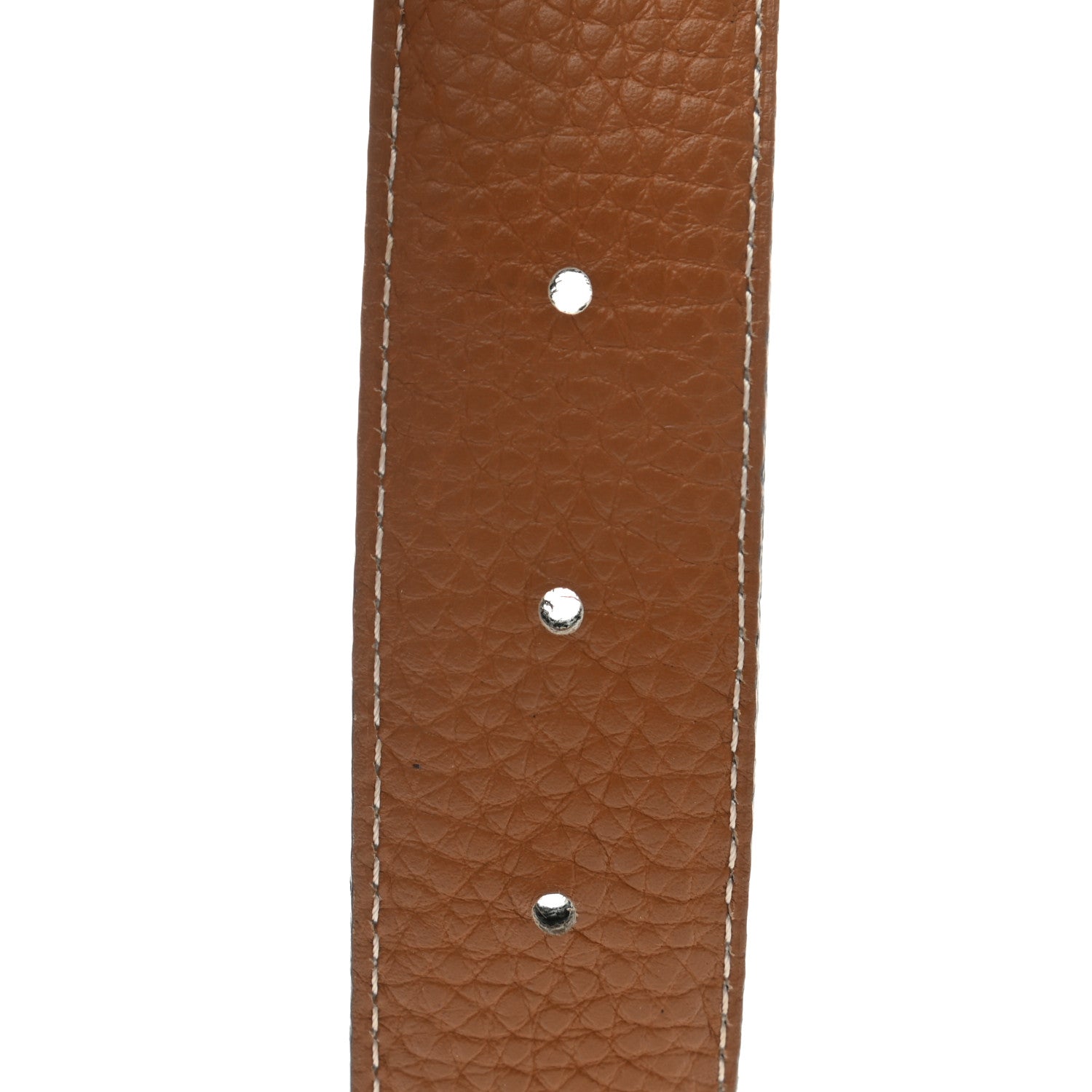 Hermes Togo 32mm H Belt 90 Bleu de Malte Gold 5 of 9
