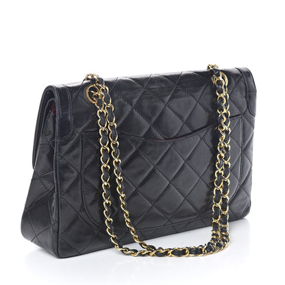 Chanel Lambskin Quilted Medium Double Flap Black 3 of 9