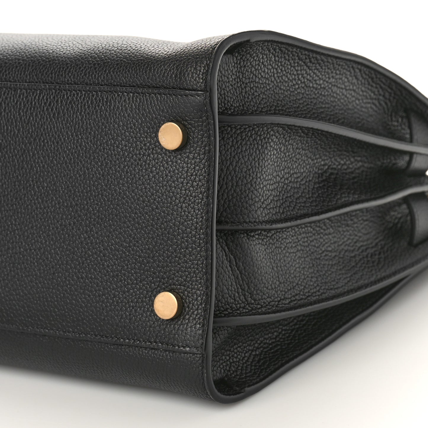Grained Calfskin Small Supple Sac De Jour Black