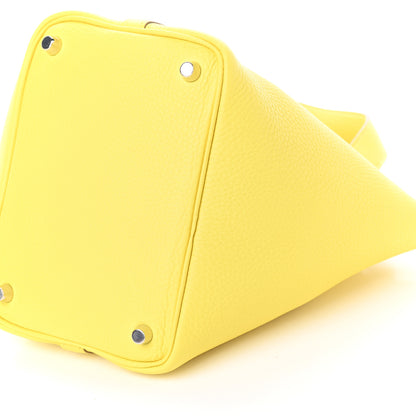 Hermes Taurillon Clemence Picotin Lock 18 PM Lime 8 of 9