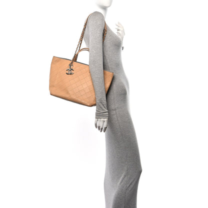 Chanel Calfskin Stitched Large Shopping Tote Beige 2 of 15