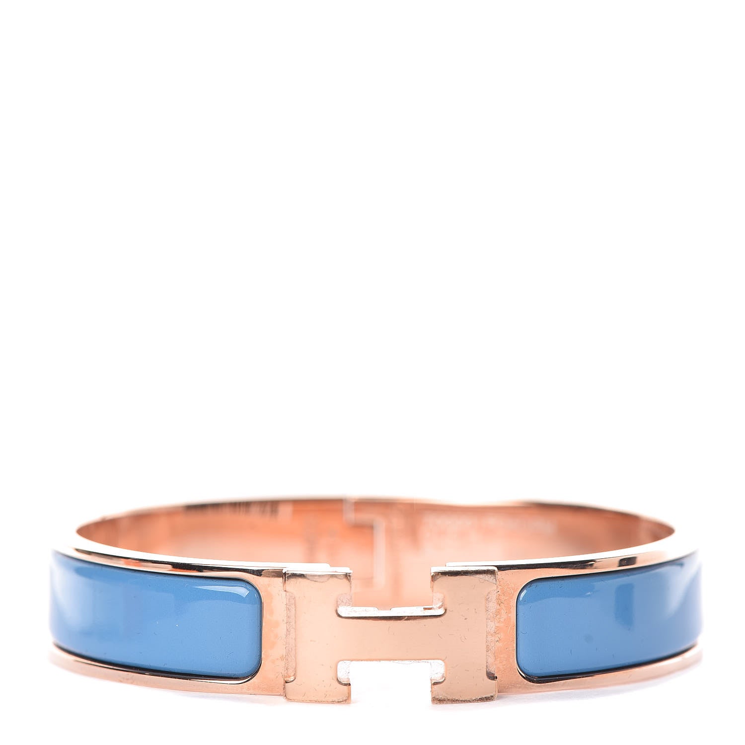 Hermes Enamel Narrow Clic Clac H Bracelet PM Bleu Cielo 1 of 5