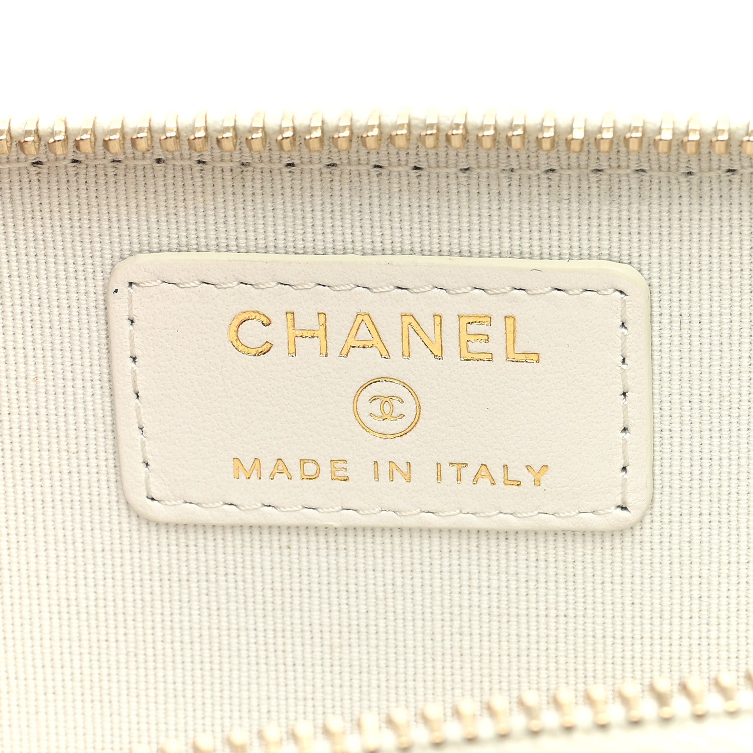 Chanel Caviar Quilted Zipped Key Holder Case White 6 of 7