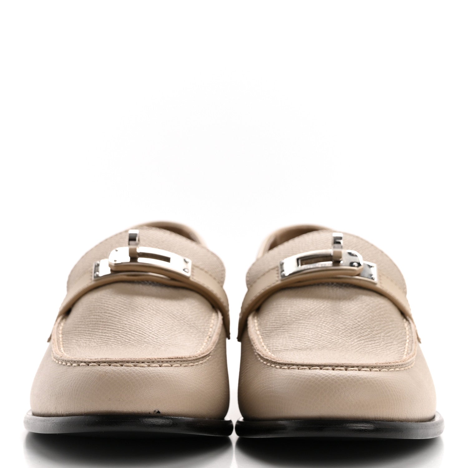 Hermes Epsom Womens Destin Loafer 36 Blanc Gomme 2 of 9