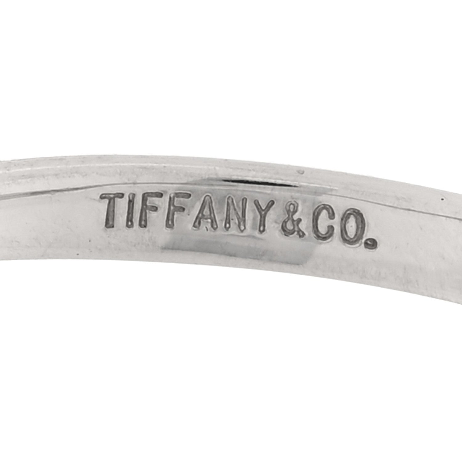 Tiffany Platinum Diamond Flower Ring 54 6.75 4 of 5