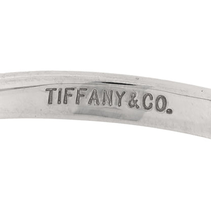 Tiffany Platinum Diamond Flower Ring 54 6.75 4 of 5