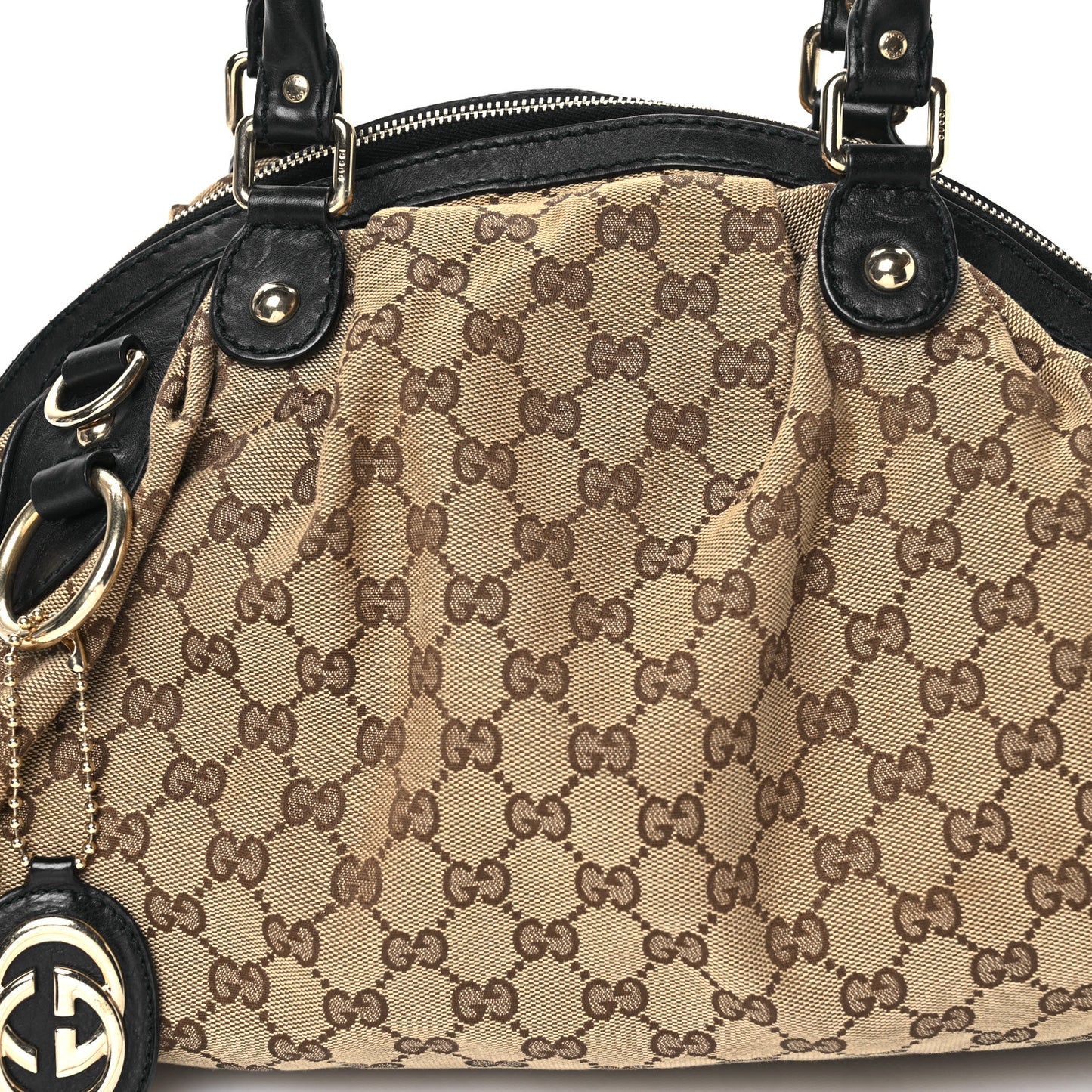 Monogram Medium Sukey Boston Bag Black