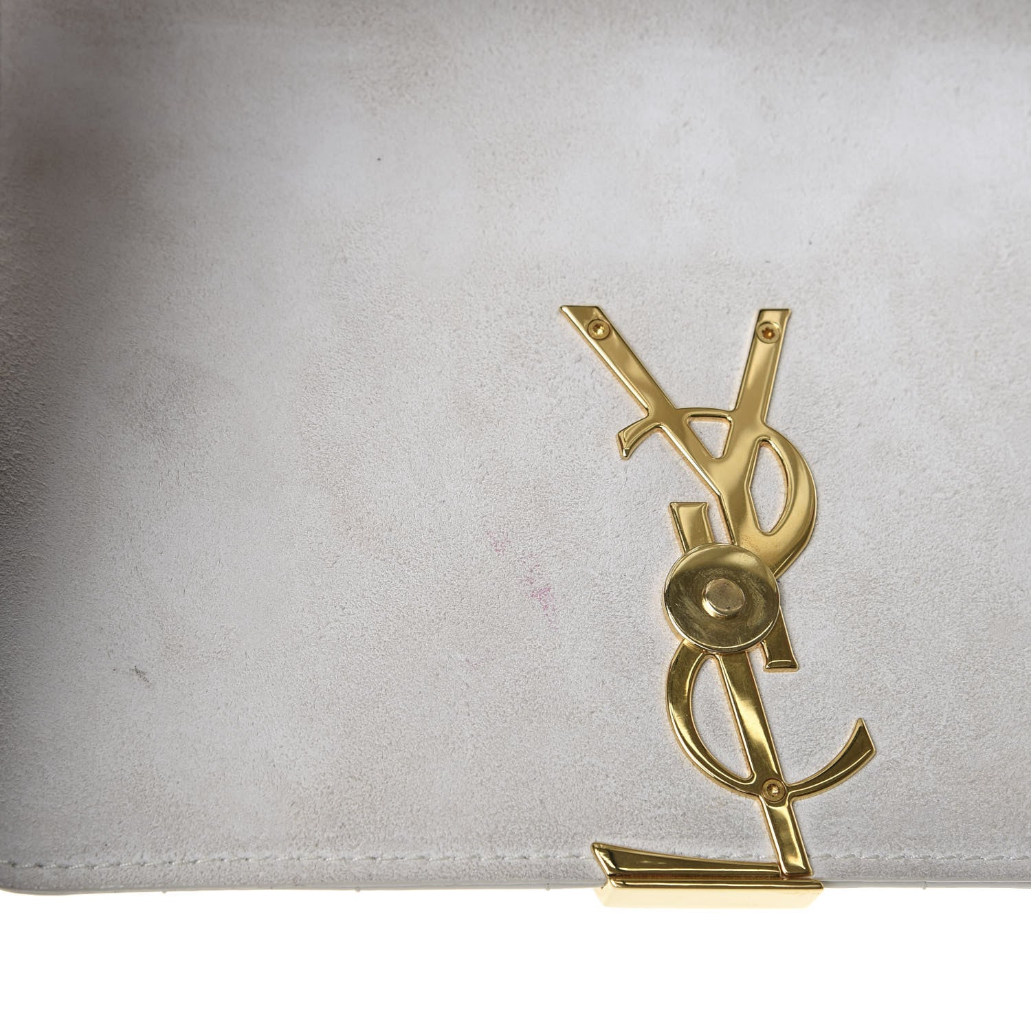 Saint Laurent Patent Calfskin Matelasse Monogram Medium Vicky Chain Bag White 6 of 12