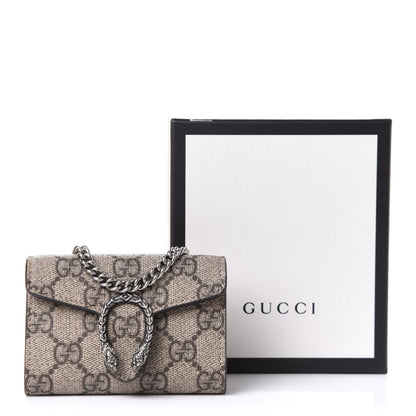 Gucci GG Supreme Monogram Dionysus Coin Purse Taupe 6 of 6