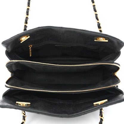 Chanel Caviar Quilted CC Timeless Soft Tote Black 5 of 10