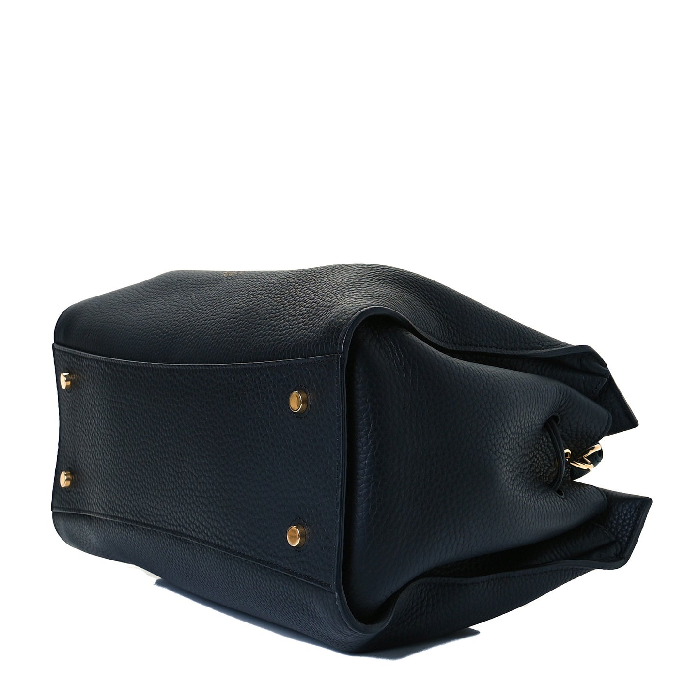 Heavy Grain Iris Tote Midnight Black