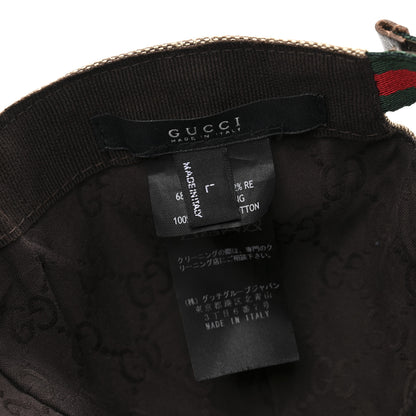 Gucci Canvas Embroidered Logo Baseball Hat L Beige 8 of 9