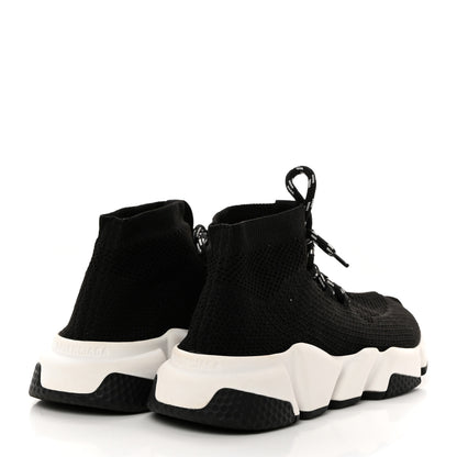 Balenciaga Knit Womens Speed Lace Up Sneakers 37 Black 4 of 7