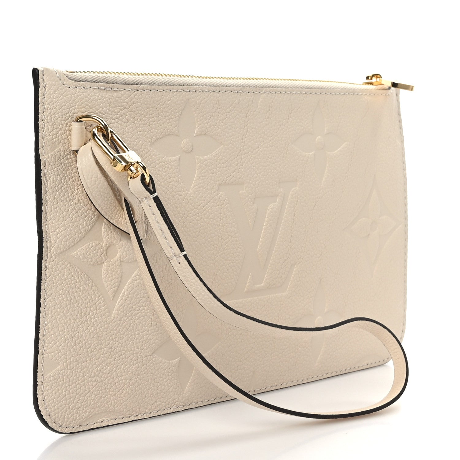 Louis Vuitton Empreinte Monogram Giant Neverfull MM Pochette Cream 3 of 6