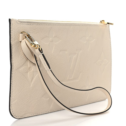 Louis Vuitton Empreinte Monogram Giant Neverfull MM Pochette Cream 3 of 6