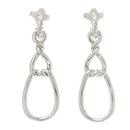 David Yurman Sterling Silver Continuance Triple Drop Earrings 1 of 4