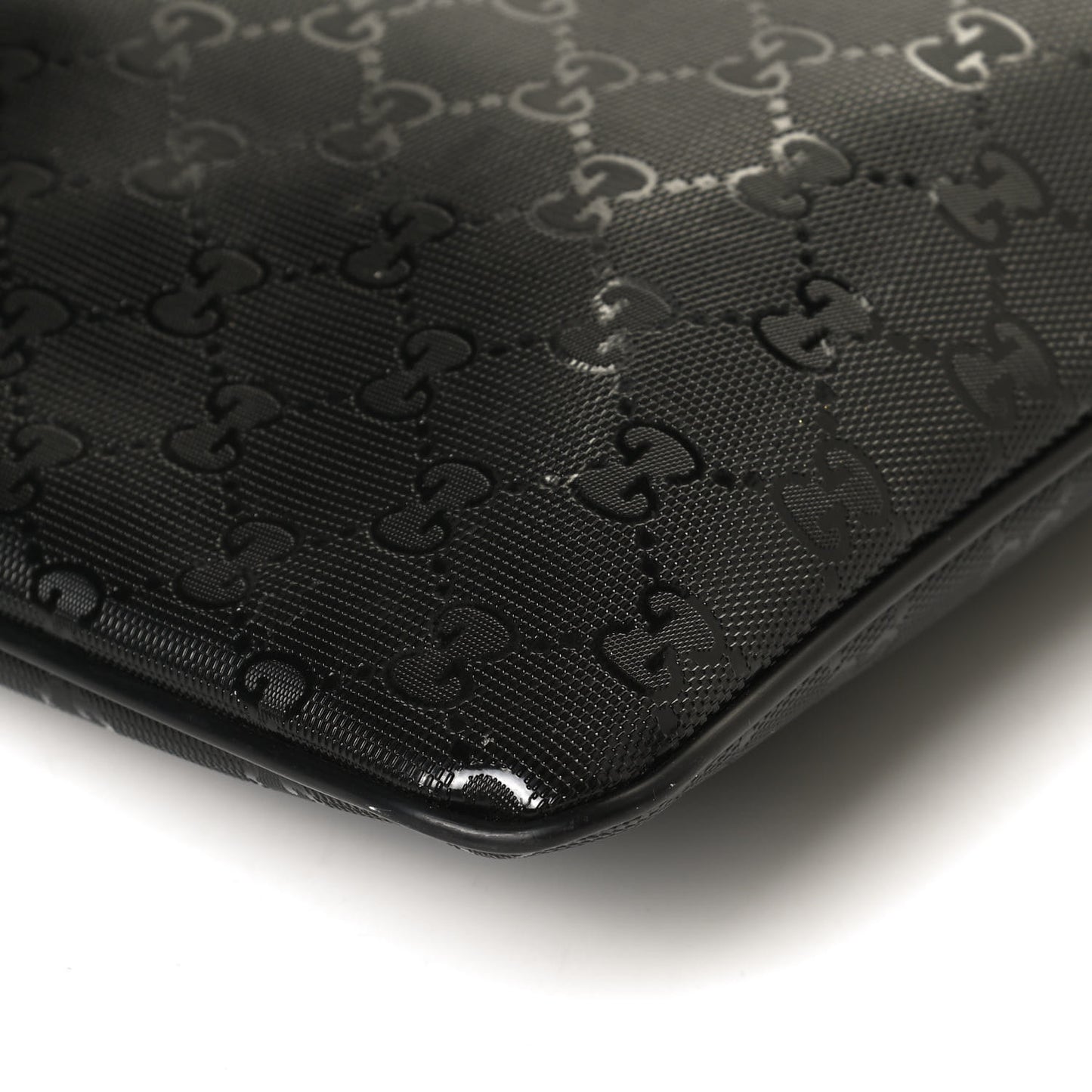 Imprime Monogram Small Flat Messenger Bag Black
