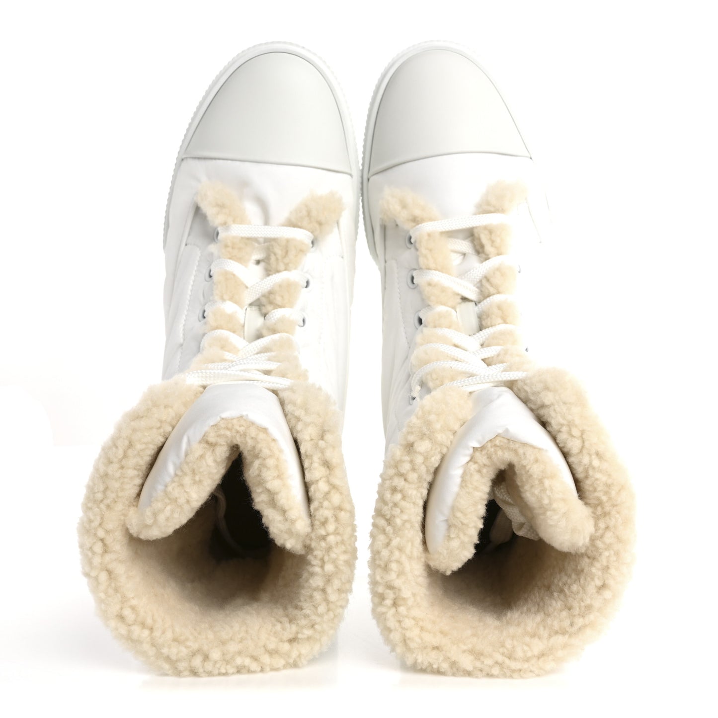 Parachute Shearling Fresh Ankle Boots 39.5 White Ecru
