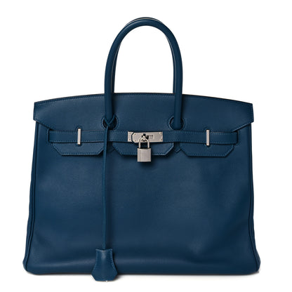 Hermes Epsom Birkin 35 Bleu Izmir 1 of 36