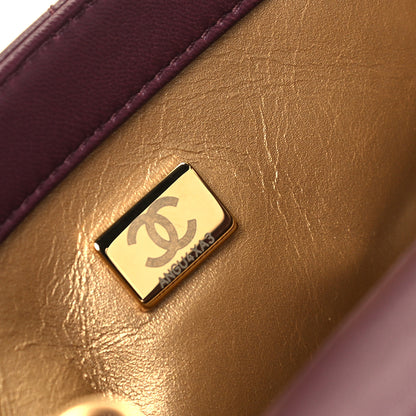 Chanel Lambskin Quilted Mini Pearl Crush Flap Burgundy 6 of 8