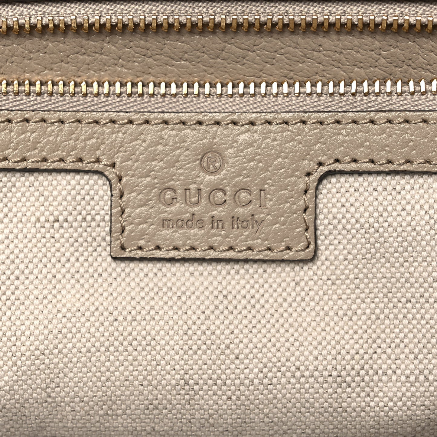 GG Supreme Monogram Textured Dollar Calfskin Web Medium Ophidia Shopping Tote Beige Mystic White Oatmeal