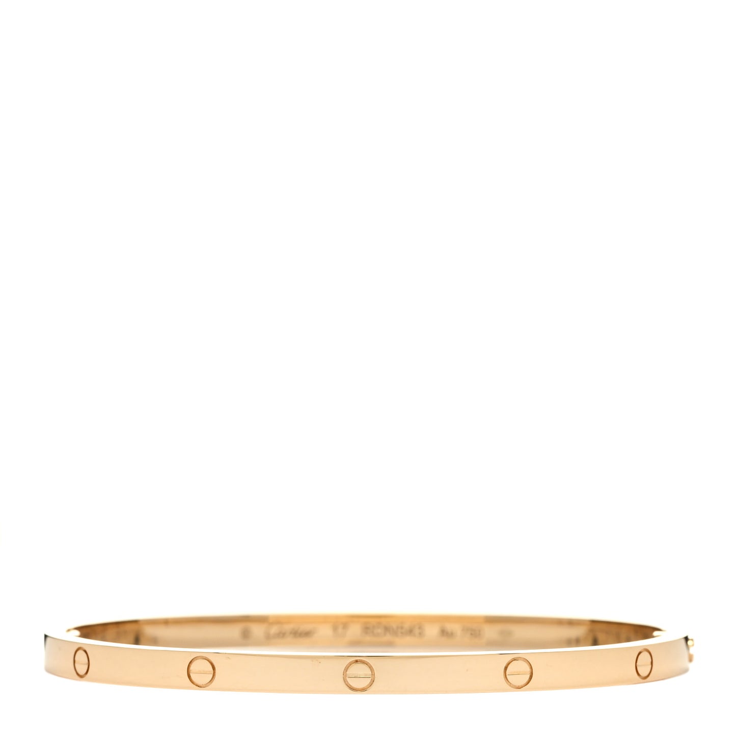 18K Yellow Gold Small LOVE Bracelet 17