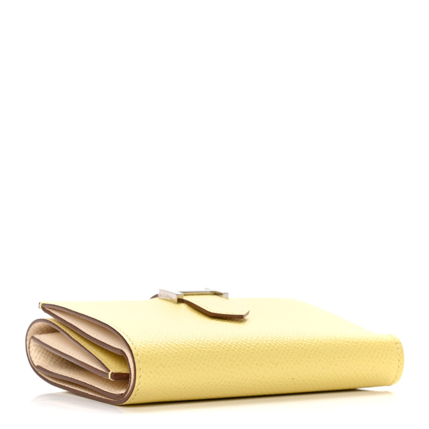 Epsom Verso Tri-Fold Bearn Compact Wallet Jaune Poussin Nata