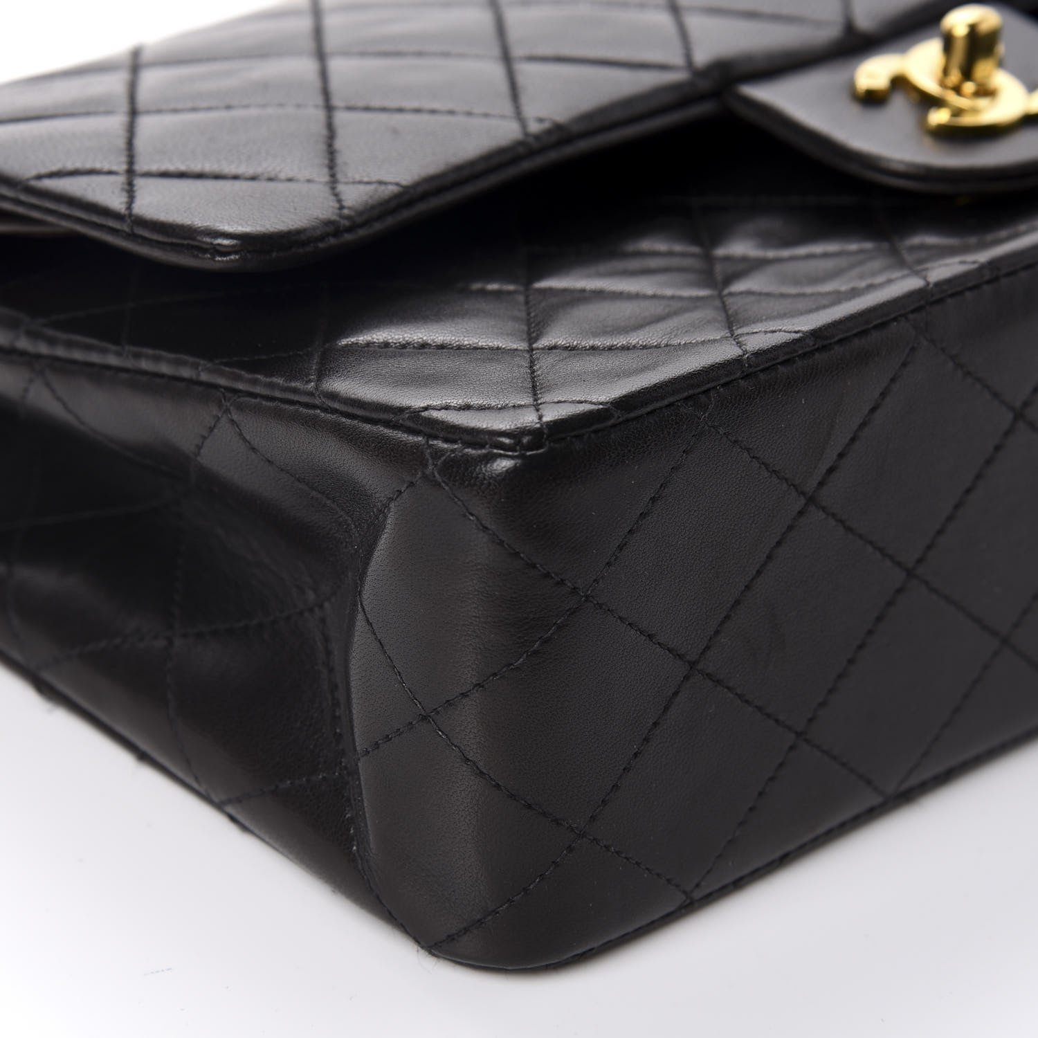 Chanel Lambskin Quilted Medium Double Flap Black 6 of 11