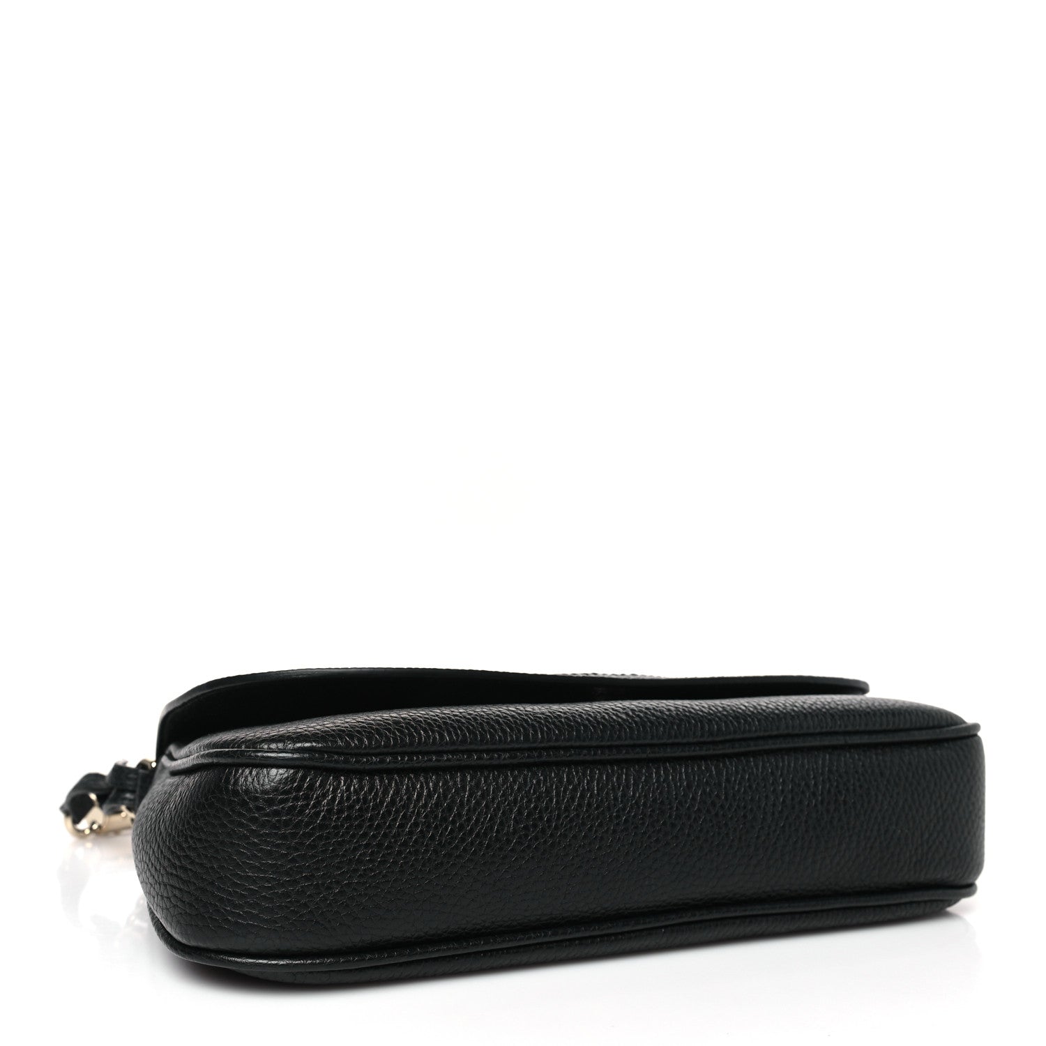 Gucci Pebbled Calfskin Medium Soho Flap Crossbody Black 4 of 9