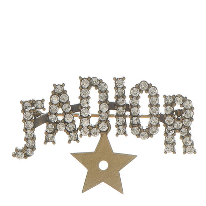 Christian Dior Crystal J'Adior Brooch Gold 1 of 4