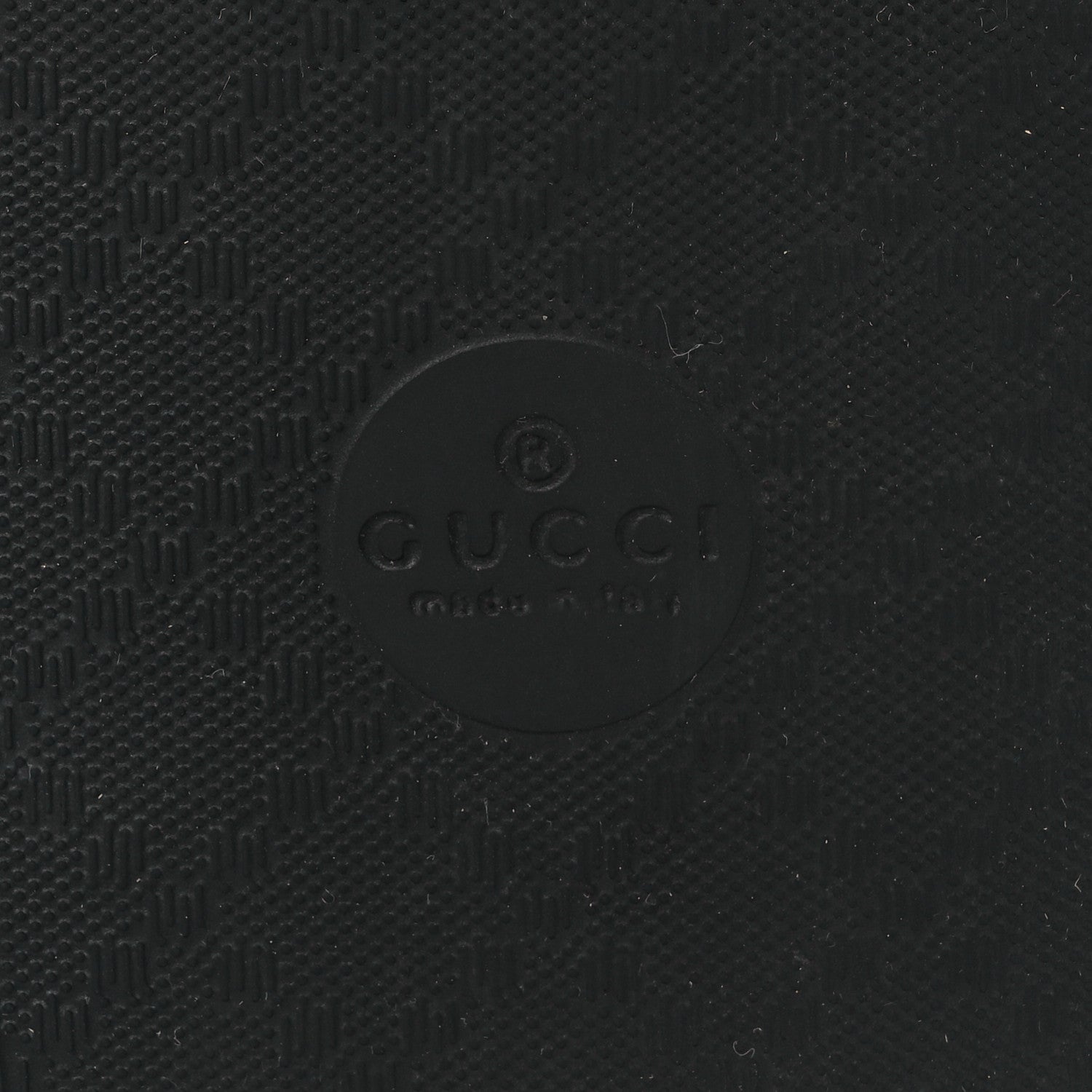 Gucci Rubber Matelasse Womens Slide Sandals 41 Black 6 of 9