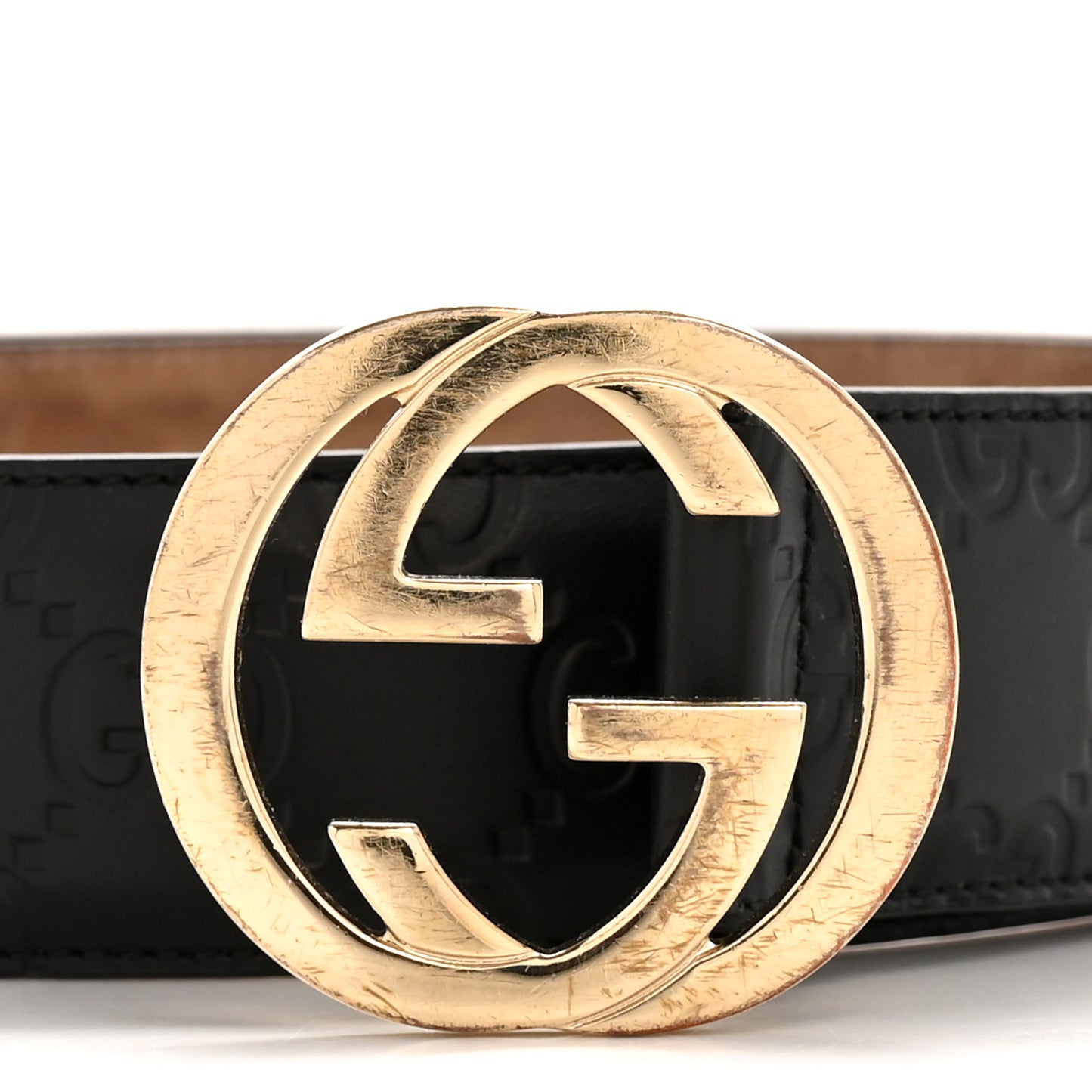 Calfskin Interlocking G 37mm Belt 80 32 Black