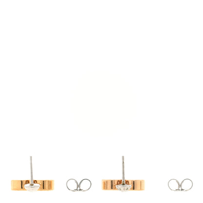 Louis Vuitton Damier Valentine Earrings Gold 3 of 3