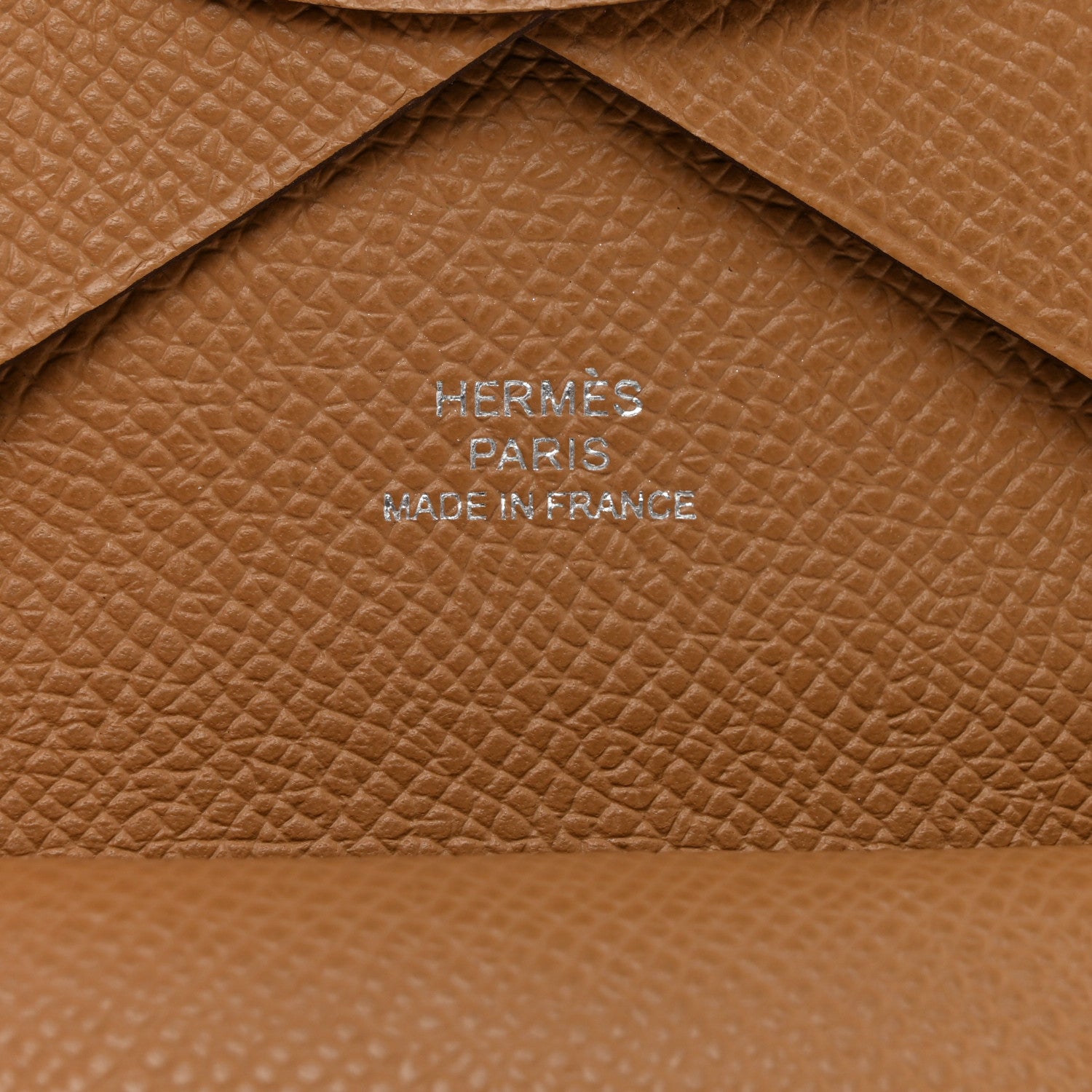 Hermes Epsom Calvi Duo Card Case Biscuit 6 of 6