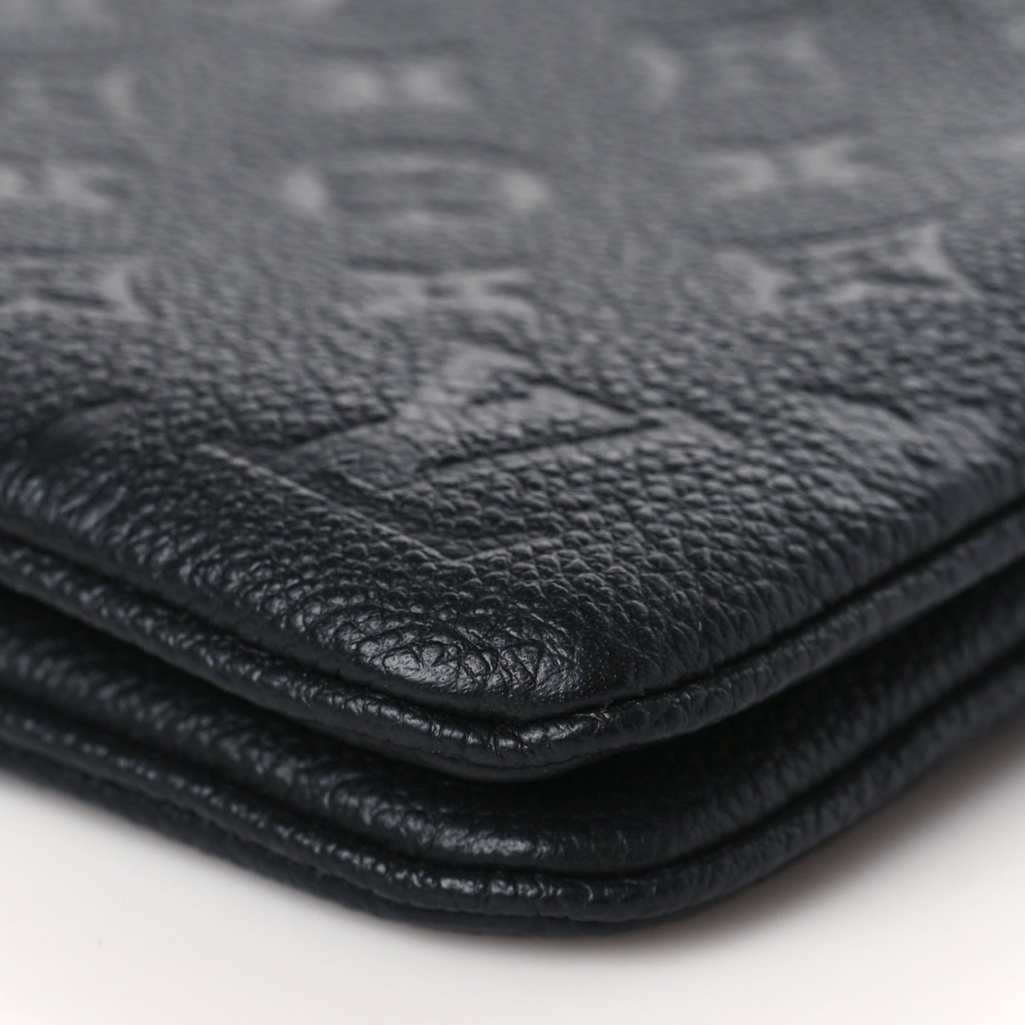 Empreinte Double Zip Pochette Black