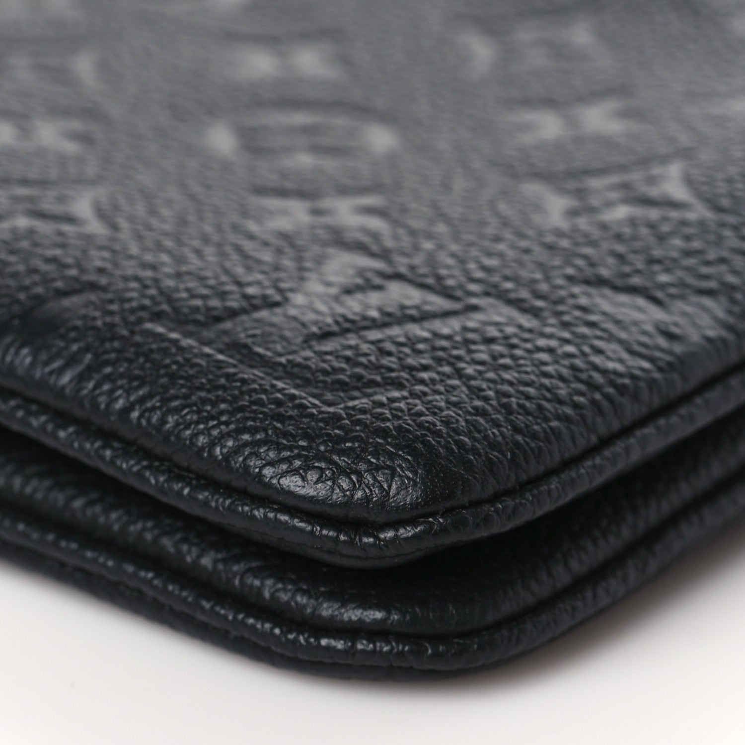 Louis Vuitton Empreinte Double Zip Pochette Black 9 of 10