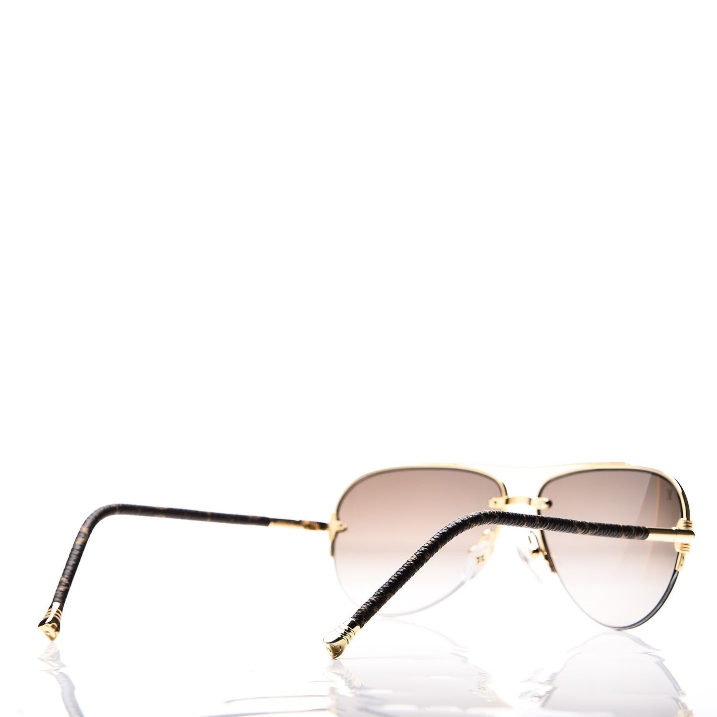 Monogram Petite Viola Pilote Aviator Sunglasses Z0571U Brown