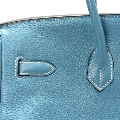 Hermes Togo Birkin 35 Blue Jean 12 of 12