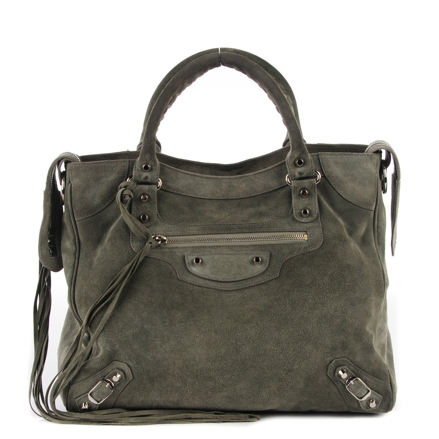 Balenciaga Baby Daim Suede Velo Gris Vison 1 of 15