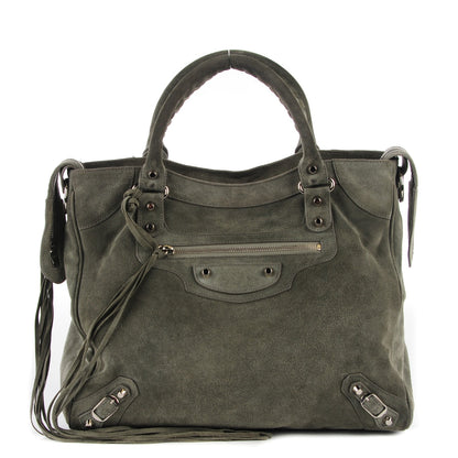 Balenciaga Baby Daim Suede Velo Gris Vison 1 of 15